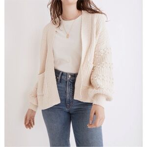 Madewell Bobble Cardigan in Cream